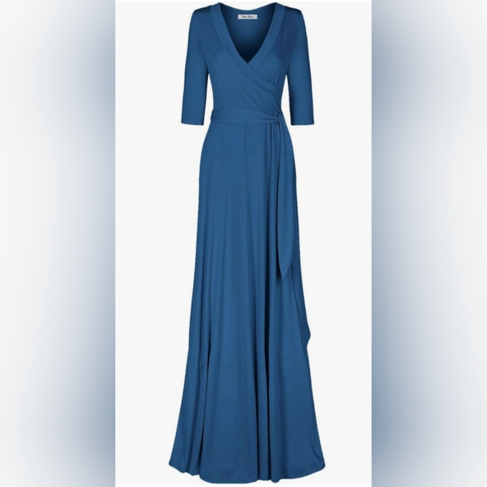 Teal Wrap Dress 👗